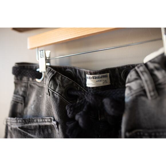 Free People We The Free Moxie Pull-On Barrel Jeans 29 Long - Picture 5 of 6